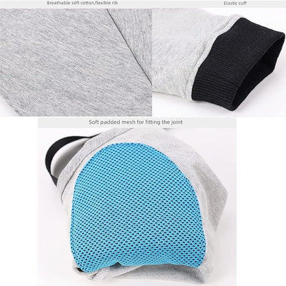 HDKUW Dog Elbow Protector for Calluses, Recovery Suit for Front Legs, Cone Collar Alternative to Stop Licking Wounds, Cover Sleeve for Small Medium Large Dogs (S)