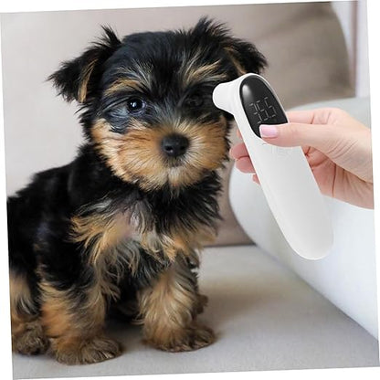 BESPORTBLE Accurate Non Contact Pet Ear Thermometer for Cats Dogs and Farm Animals Rechargeable Digital Thermometer with Quick Measurement Easy Operation Plastic Body for Puppies Sheep Cattle
