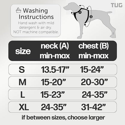 TUG Grab Dog Harness | Integrated Traffic Leash Magnetically Attached for Quick Control (XL/Cream)
