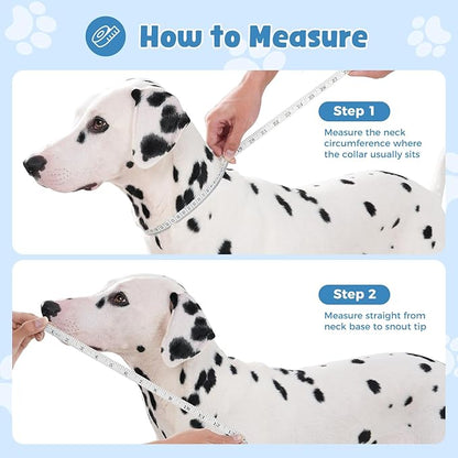 Avont Dog Cone Alternative, Adjustable Soft Comfy Foldable E Cones for Medium Large Dogs After Surgery, Escape-Proof Elizabethan Collar for Surgical Wound Recovery Stop Licking -Duck(L)