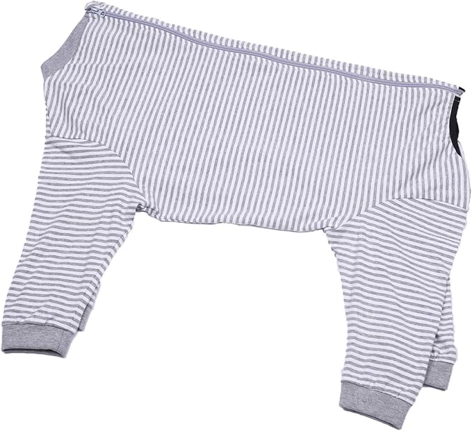 Yeapeeto Dog Onesie Surgery Recovery Suit for Large Medium Bodysuit Dogs Pajamas PJS Full Body for Shedding, Prevent Licking, Wound Protection, Cone Alternative (3XL, Grey)