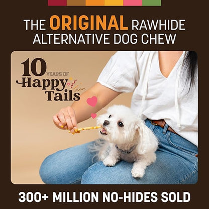 Earth Animal No Hide Stix - Long Lasting Rawhide Free Small Dog Chews Sticks, Chicken - 40 Count Extra Value Pack