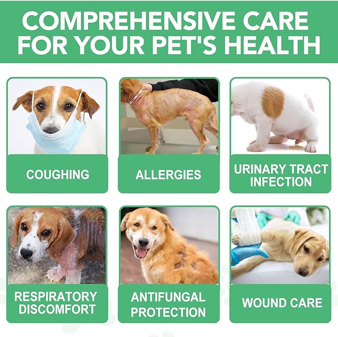 Antibiotics for Dogs, Natural Antibiotics for Dogs, Dog Multivitamin for Pets, Dog Antibiotics Helps Support a Healthy Immune System, 2 Fl Oz ﻿ ﻿ ﻿ ﻿