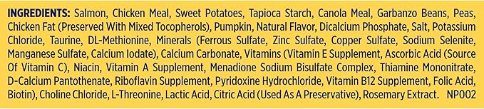 Nature's Recipe Grain Free Dry Dog Food, Salmon, Sweet Potato & Pumpkin Recipe, 12 lb. Bag