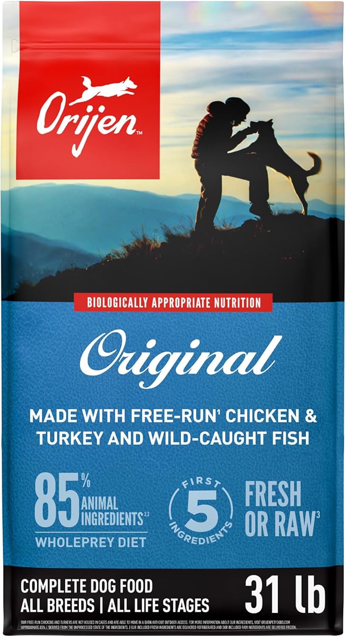 ORIJEN Grain Free High Protein Dry Dog Food Original Recipe 31lb Bag
