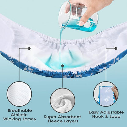 Wegreeco Washable Male Dog Belly Band - Pack of 3 - Washable Male Dog Belly Wrap, X-Large Doggie Diapers for Doggy Puppy (Bone, X-Large)