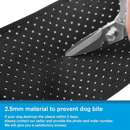 Coodeo Dog Recovery Sleeves, Cone Collar Alternative, Abrasion Resistant Dog Recovery Suit, Washable 2.5mm Thick and Waterproof, Pet Wounds Prevent Licking, Biting (Black, M)