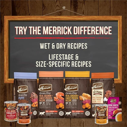 Merrick Power Bites Natural Soft And Chewy Real Meat Dog Treats, Grain Free Snack, Real Turducken Recipe - 6 oz. Bag