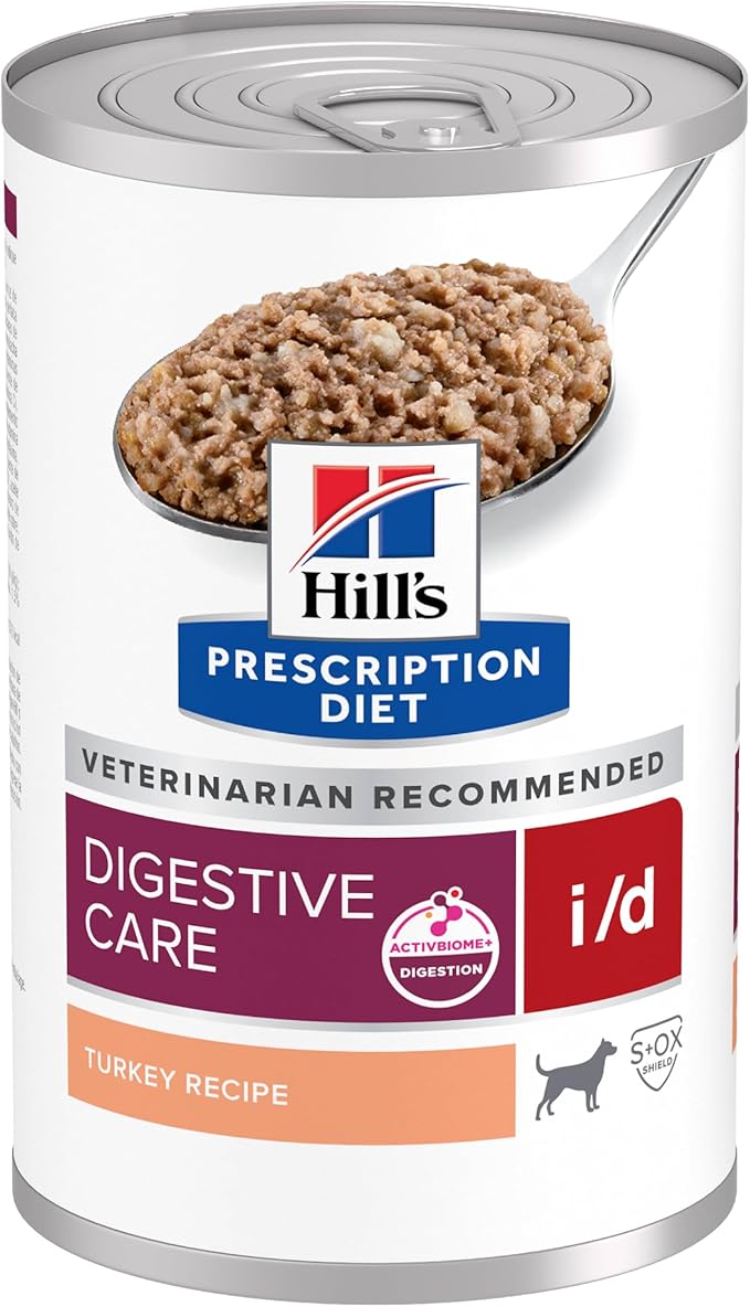 Hill's Prescription Diet i/d Digestive Care with Turkey Canned Dog Food, Veterinary Diet, 13 oz., 12-Pack Wet Food