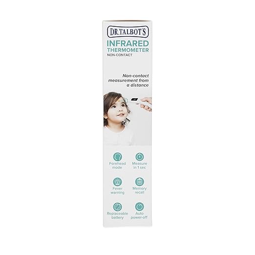 Dr. Talbot's Non-Contact Infrared Thermometer with Led Screen, White