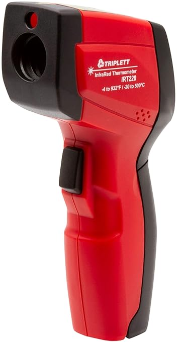 Triplett IRT220 Non-Contact 12:1 Infrared Thermometer, -4 to 932°F (-20 to 500°C)