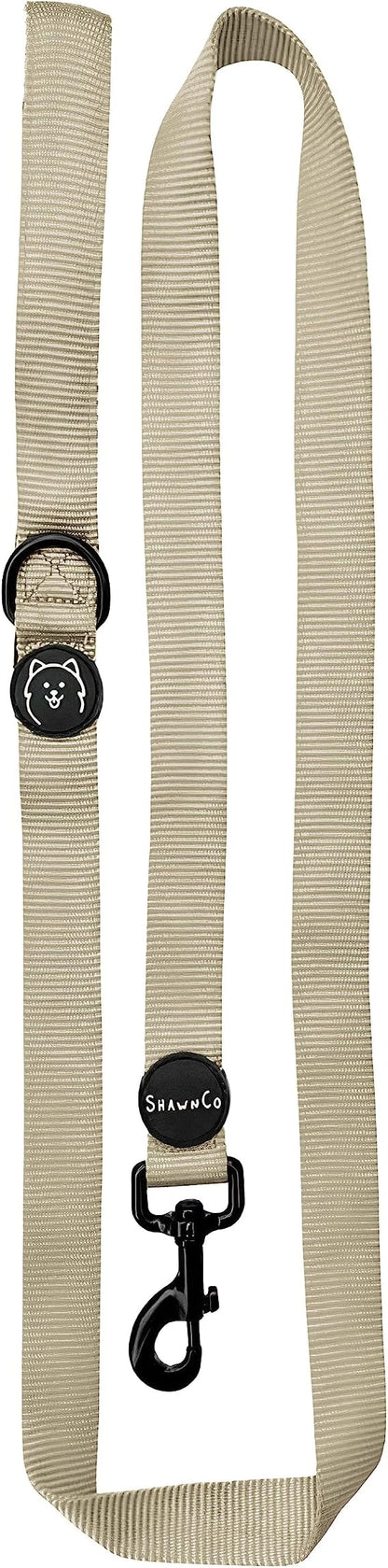 ShawnCo Dream Walk Dog Leash- Premium, Nylon Pet Leash with Soft Neoprene Handle for Small, Medium and Large Dogs (Driftwood, Small)