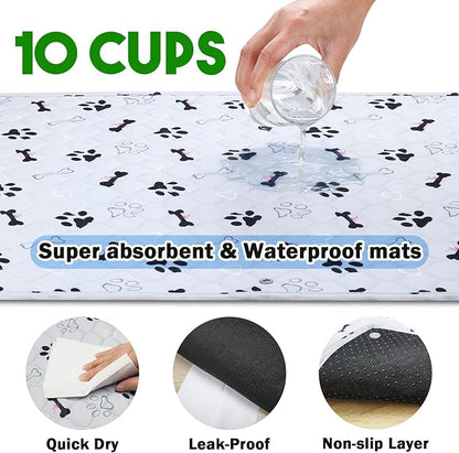 Annexfun Dog Grass Mat with Pee Pad 38×23", Large Dog Litter Box Indoor Artificial Turf Grass Porch Waterproof Patio Potty Tray for Doggie Reusable Washable and Lawn for Replacement Puppy Training