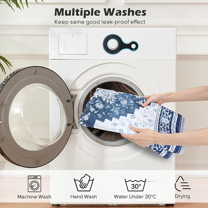 INVENHO 2PACK Washable Pee Pads for Dogs 72"x72" Reusable Dog Pads Extra Large Upgrade Non-Slip Dog Pee Pads Heavy Absorbency Puppy Pee Pads Quick Dry Whelping Pads/Waterproof Puppy Training Pad