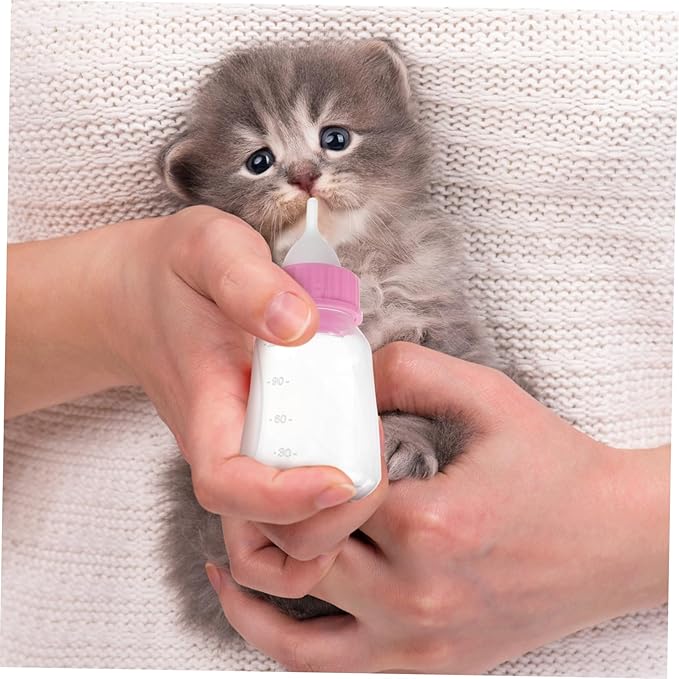 Kisangel 1set Cat and Dog Nursing Bottle Portable Bite-Resistant Pet Feeder Chic Design Lightweight Milk Feeder for Kittens and Puppies Feeding Kit for Small Pets