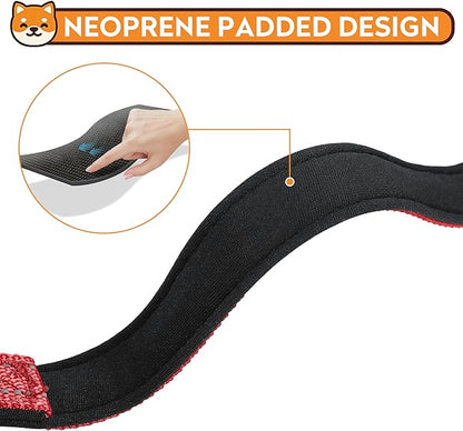 Reflective Dog Collar, Adjustable Soft Neoprene Padded Nylon Pet Collars with Buckle for Puppy and Small Dogs, Cats, Red,XS