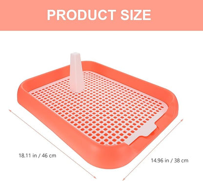 ULTECHNOVO Mesh Dog Toilet Tray Indoor Puppy Potty Trainer Anti-Slip Dog Pee Tray Lightweight Durable 6.9X5.5 Inch for Easy Cleaning and Training