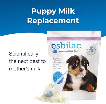 PetAg Esbilac Puppy Milk Replacer Powder - 5 lb - Powdered Puppy Formula with Prebiotics, Probiotics & Vitamins for Puppies Newborn to Six Weeks Old - Easy to Digest