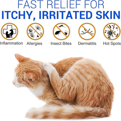 ALIVO Hydrocortisone Spray for Dogs & Cats - Itch Relief Spray & Hot Spot Treatment for Dogs, Supports Irritated Dry Itchy Skin & Skin Allergies, Skin Infections & Irritations Relief - 120ml / 4 oz