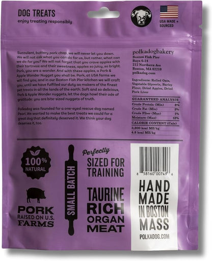 Polkadog Wonder Nuggets Variety 3-Pack Dog Treats - Peanut Butter, Turkey & Cranberry, Apple & Pork, Soft & Chewy, Limited Ingredient, Great for Training All Breeds, Made in USA - 10oz (3pk)
