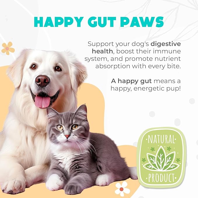 Probiotics for Dogs Chews 150PCs - Digestive, Gut Health & Diarrhea Support - Chews for Dogs - US Formula with Probiotics, Enzymes & Natural Ingredients - Duck