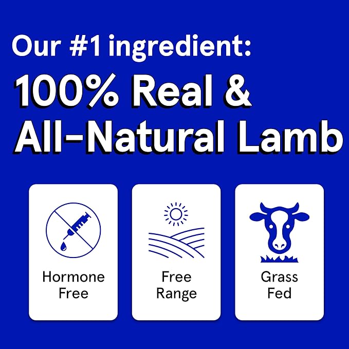 TRMC Real Meat Dog Treats - Three 12oz Bag of Bite-Sized Air-Dried Lamb Jerky for Dogs - Grain-Free Jerky Dog Treats Made up of 95% Quality, Free-Range, Grass Fed Lamb - All-Natural Dog Treats
