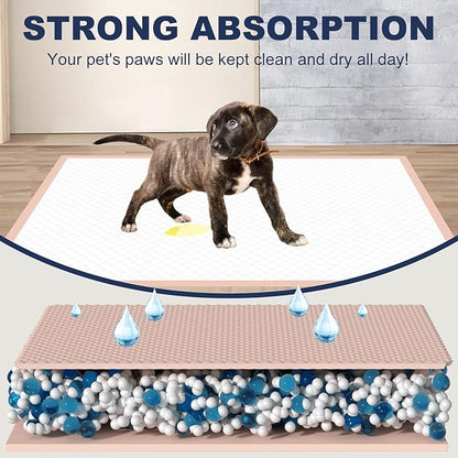 Dog Pee Pads Extra Large 30"×36" - 40 Count, XXL Pink Puppy Pads Unscented, Urine Underpads, Super Absorbent & Leak-Proof Potty Pads for Doggies