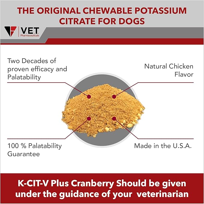 K-CIT-V Plus Cranberry 300 gm Granules for Dogs and Cats (Pack of 2)