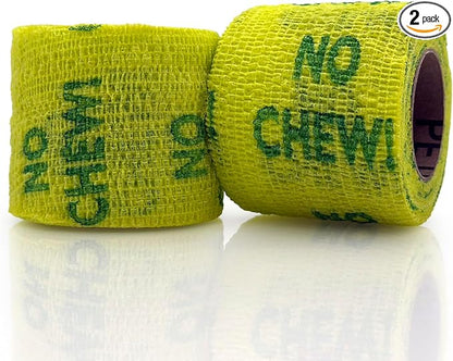 OVIK Health PetFlex No Chew – Flexible Self-Adhering Elastic Bandage for Wound Care – First Aid Wrap for Small Animals Like Dogs, Cats, and Other Pets - 2 inch, 2 Rolls