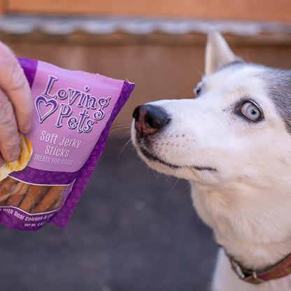 Loving Pets Soft Jerky Dog Treats – Real USA-Sourced Meat Dog Snacks for Training, Puppies & Everyday Reward – Soft, Chewy Dog Treats for Small, Medium & Large Dogs – Wheat & Corn Free
