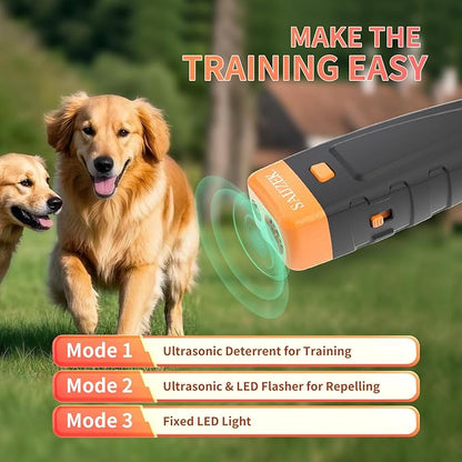Ultrasonic Dog Trainer | Bark Deterrent Training Device | Anti Barking Silencer | Barks No More Devices | Stop Control Dogs Bad Behavior | Stopper Corrector Clicker Repellent