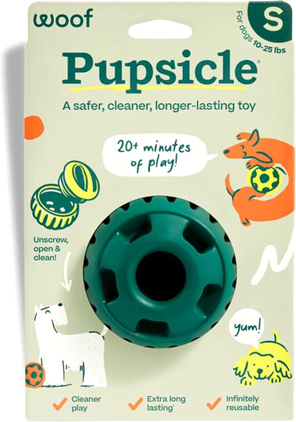 WOOF Pupsicle - Long-Lasting Interactive Dog Ball Toy to Keep Your Pup Busy and Distracted - Safe for Dogs - Low-Mess Design - Dog Toys for Small Dogs 10-25 lbs
