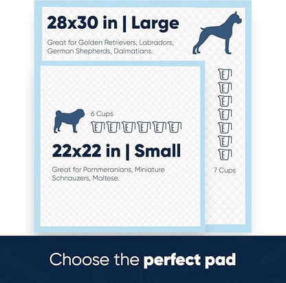 American Kennel Club Scented Puppy Training Pads with Ultra Absorbent Quick Dry Gel – 28 x 30 Pee Pads for Dogs - Fresh Scented - 50 Count, XL (Pack of 2)