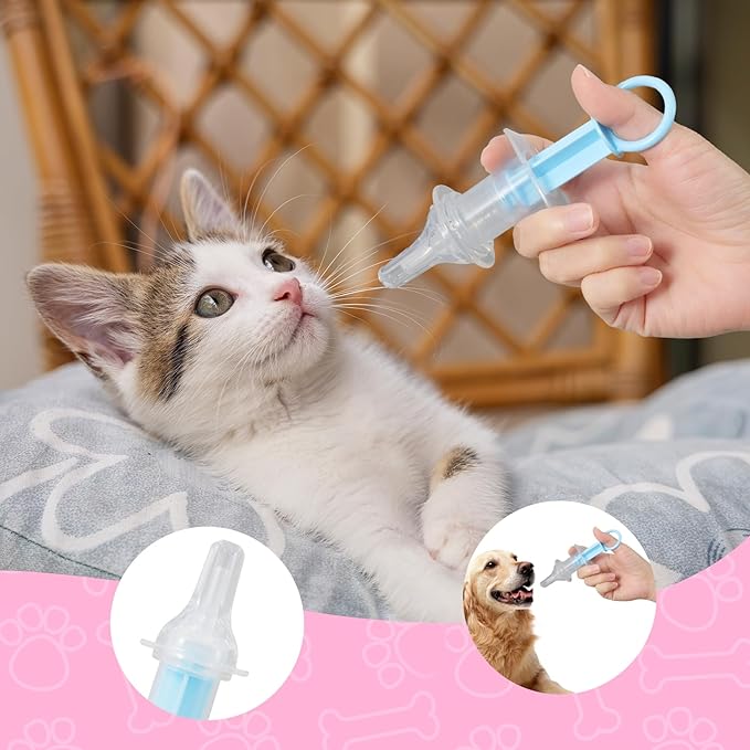 6Pcs Dog Cat Pill Pusher, Feline Pill Pockets Popper Pill Pusher for Cat Dog, Pet Piller Rush Poppers Pet Feeder for Animals, Gifts for Animals Lover