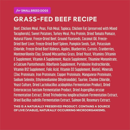 Instinct RawBoost Small Breed, Natural Dry Dog Food with FreshDried Raw, High Protein, Grain-Free Recipe - Real Beef, 10 lb. Bag