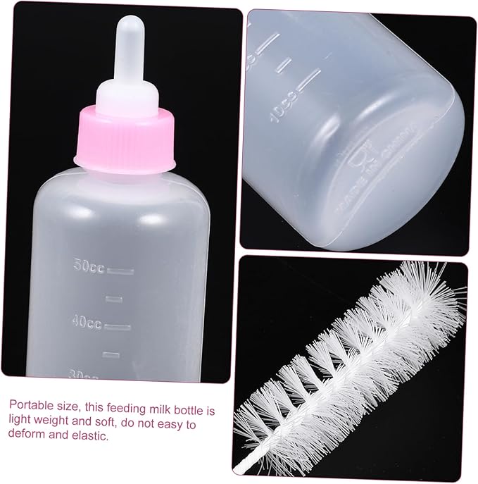 Pet Nursing Bottle for Puppy Kitten Small Pet Feeding Milk Replacer Silicone Bottle Kit