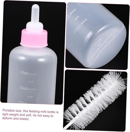 Pet Nursing Bottle for Puppy Kitten Small Pet Feeding Milk Replacer Silicone Bottle Kit