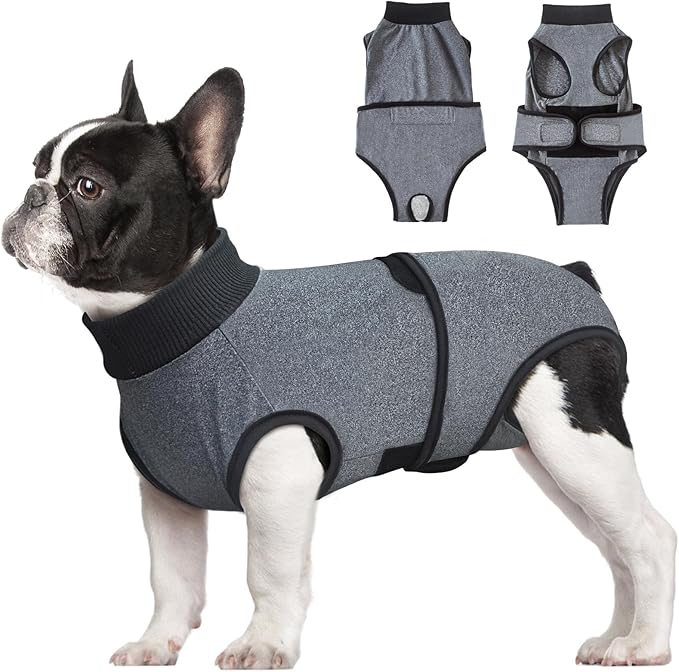 Idepet Dog Recovery Suit for Dogs After Surgery,Onesie Dogs Surgery Suit Female Male Soft Breathable Pet Bodysuit E-Collar & Cone Alternative Surgical Spay Suit Abdominal Anti Licking Wounds (XS)