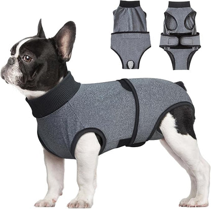 Idepet Dog Recovery Suit for Dogs After Surgery,Onesie Dogs Surgery Suit Female Male Soft Breathable Pet Bodysuit E-Collar & Cone Alternative Surgical Spay Suit Abdominal Anti Licking Wounds (XS)
