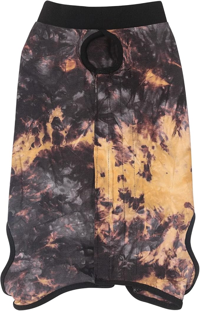 Jiupety Dog Surgical Recovery Suit Adjustable, Not Fit Slim and Long Body, Dogs Suit for Surgery Recovery, L Size, Anti-Licking Surgical Dog Onesies, Tie-dye
