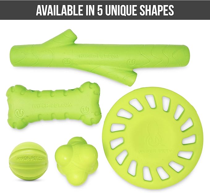 Hyper Pet Fetching Dog Toys - Throwing Bumpy Ball Dog Toy Made with EVA Foam - Lightweight & Floats on Water (Pack of 5)