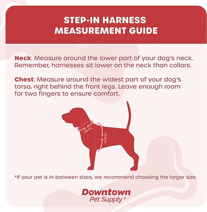 Downtown Pet Supply Step in Dog Harness for Teacup Dogs & Cats No Pull, XX-Small, Cobalt - Adjustable Harness with Padded Mesh Fabric and Reflective Trim - Buckle Strap Harness for Dogs