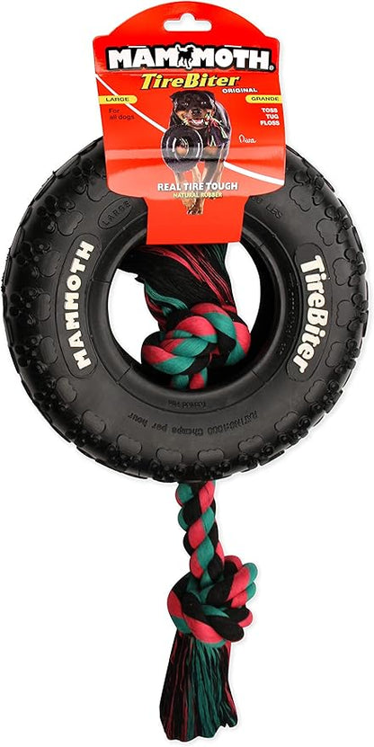Mammoth TireBiter2 Tug & Toss For Strong Chewers Large Dogs Up To 90-Pounds