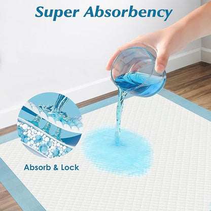Super Absorbency Disposable Diaper Pads for Baby, Puppy and Adults, Disposable Changing Underpads for Baby, 50 Count, 17” x 13''
