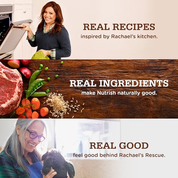 Nutrish Rachael Ray Premium Natural Wet Dog Food, Savory Favorites Variety Pack, 8 Ounce Tub (Pack of 6)