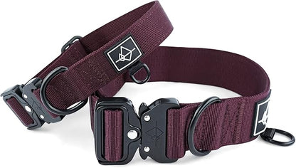 Made to ROAM Premium Dog Collar - Adjustable Heavy Duty Nylon Collar with Quick-Release Metal Buckle (Vermont Weekends, Classic Size 2)