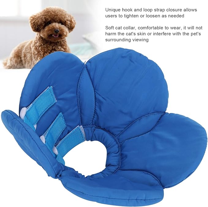 Dog Cone Collar, Wound Healing Protective Cone Surgery Recovery Collars Dog Donut Collar After Surgery Elizabethan Collar for Dogs Adjustable Soft Neck Cone for Small Pet (L)