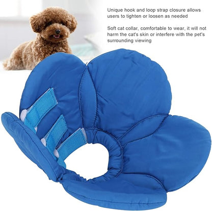 Dog Cone Collar, Wound Healing Protective Cone Surgery Recovery Collars Dog Donut Collar After Surgery Elizabethan Collar for Dogs Adjustable Soft Neck Cone for Small Pet (S)