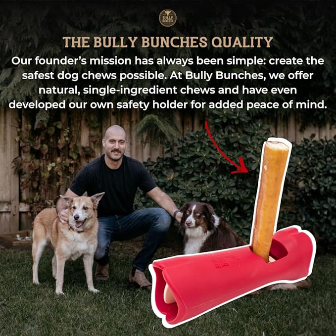 Bully Bunches All Natural 12" Standard Braided Bully Sticks - Odour Free, Rawhide Free, Chemical Free - Safe, Long Lasting Thick Beef Dog Chews - Fully Digestible Treat for Small and Medium Dogs, 3 Pk