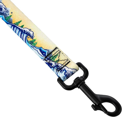 Wolfgang Heavy Duty Dog Leash, Pull-Tested for Walking & Training, MountainWave Print, Large
